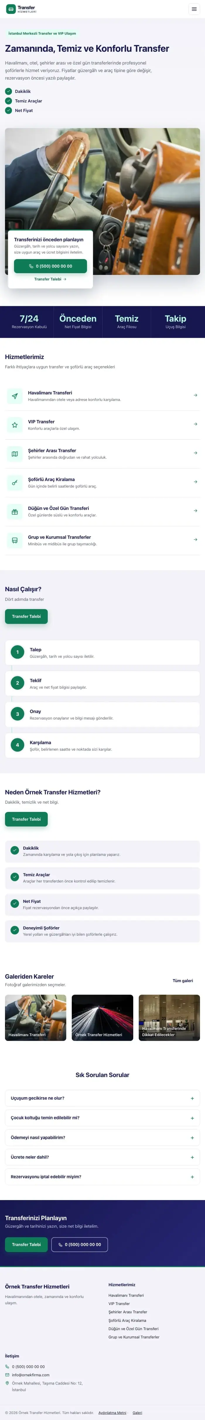 Bölünmüş Lacivert Turkuaz – Transfer ve VIP Web Sitesi tablet görünümü