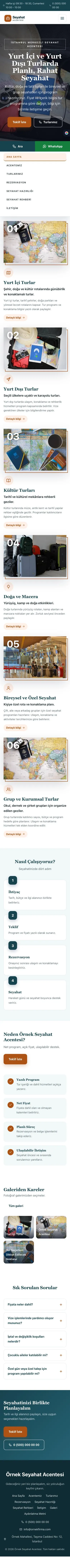 Zigzag Petrol Turuncu – Tur ve Seyahat Acentesi Web Sitesi mobil görünümü