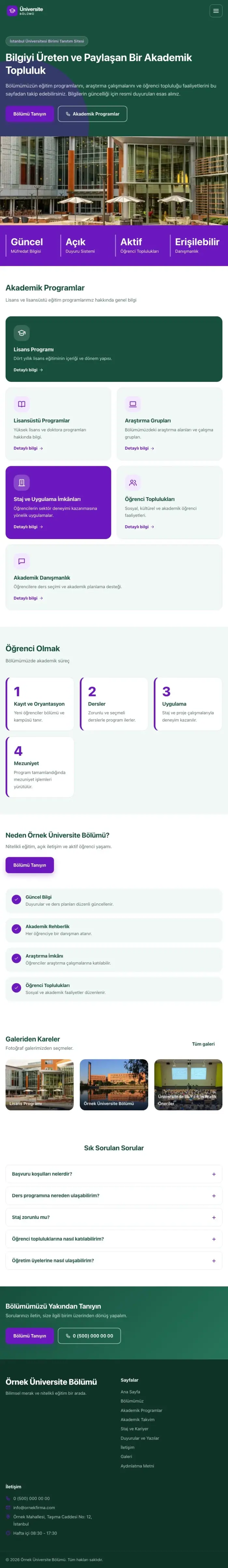 Blok Petrol Mor – Üniversite Birimi Web Sitesi tablet görünümü