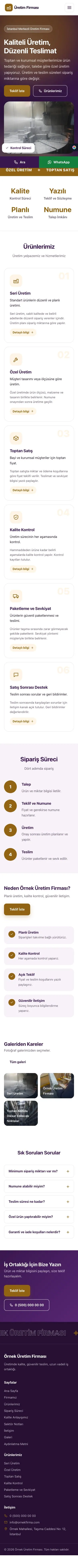 Hareketli Mor Turuncu – Üretici Firma Web Sitesi mobil görünümü