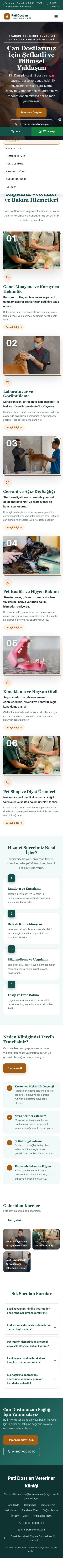 Zigzag Petrol Turuncu – Veteriner Web Sitesi mobil görünümü