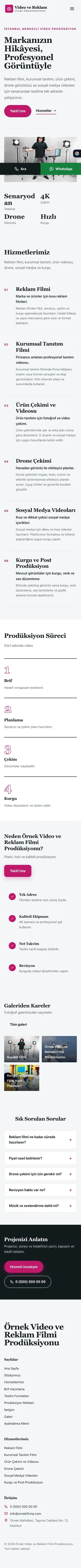 Dergi Editoryal Mavi Pembe – Video ve Reklam Filmi Prodüksiyonu Web Sitesi mobil görünümü