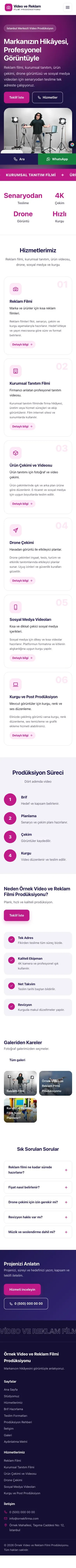 Hareketli Lacivert Pembe – Video ve Reklam Filmi Prodüksiyonu Web Sitesi mobil görünümü