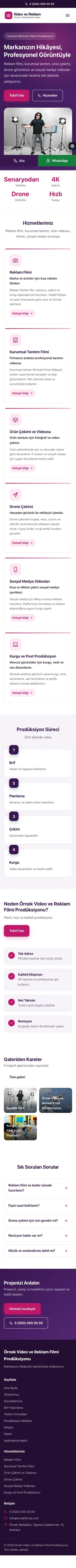 Klasik Mor Pembe – Video ve Reklam Filmi Prodüksiyonu Web Sitesi mobil görünümü
