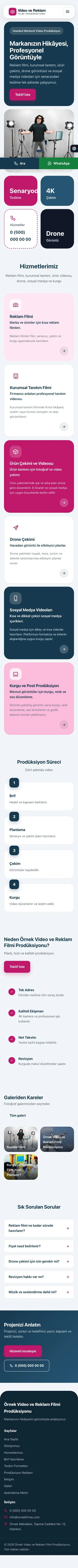 Mozaik Mavi Pembe – Video ve Reklam Filmi Prodüksiyonu Web Sitesi mobil görünümü