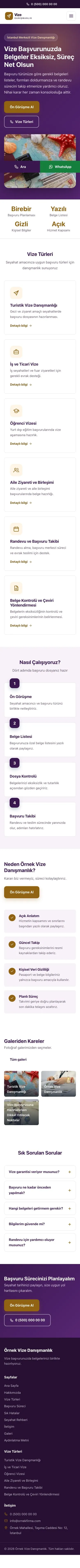 Klasik Mor Turuncu – Vize Danışmanlığı Web Sitesi mobil görünümü