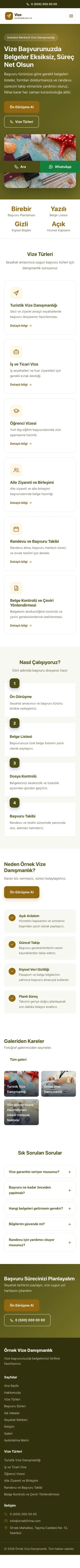 Klasik Zeytin Amber – Vize Danışmanlığı Web Sitesi mobil görünümü