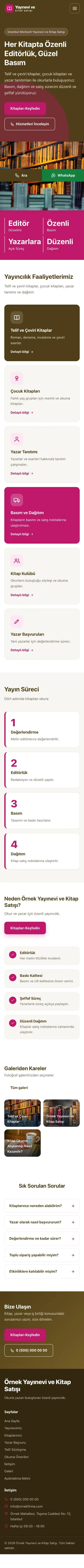Blok Kahve Pembe – Yayınevi ve Kitap Satışı Web Sitesi mobil görünümü