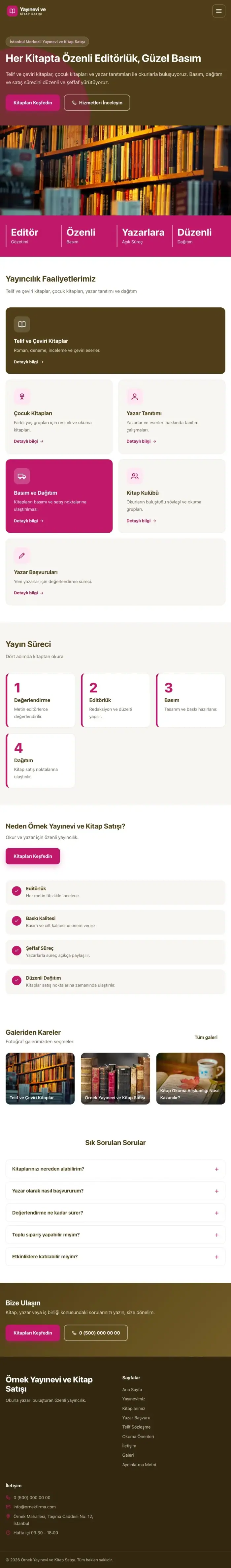Blok Kahve Pembe – Yayınevi ve Kitap Satışı Web Sitesi tablet görünümü