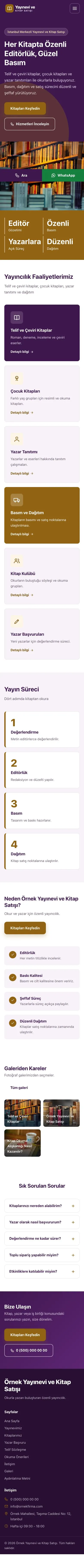 Blok Mor Turuncu – Yayınevi ve Kitap Satışı Web Sitesi mobil görünümü