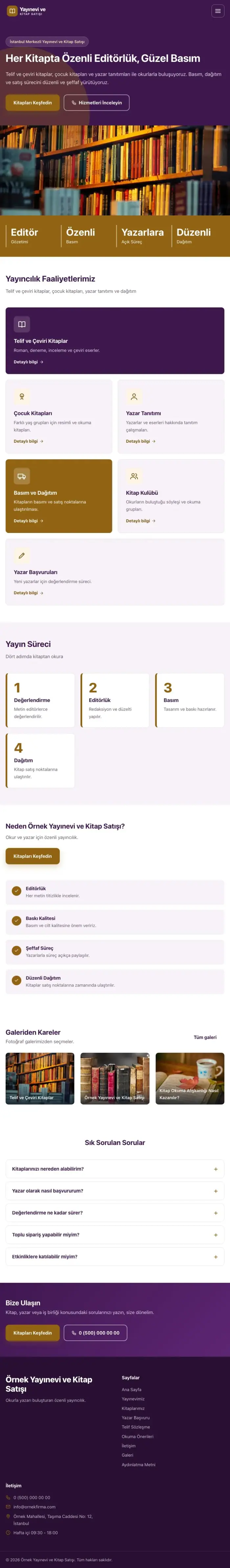 Blok Mor Turuncu – Yayınevi ve Kitap Satışı Web Sitesi tablet görünümü