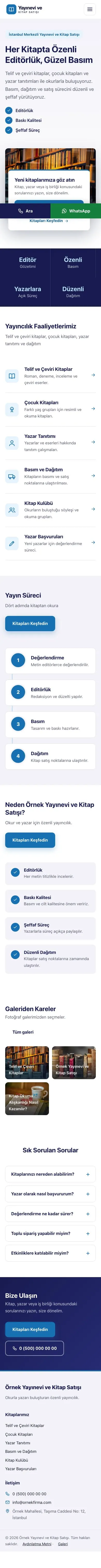 Bölünmüş Lacivert Mavi – Yayınevi ve Kitap Satışı Web Sitesi mobil görünümü