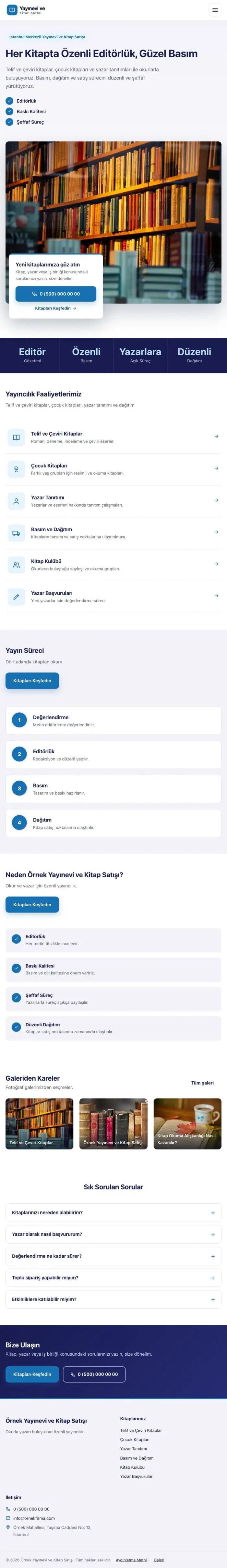 Bölünmüş Lacivert Mavi – Yayınevi ve Kitap Satışı Web Sitesi tablet görünümü