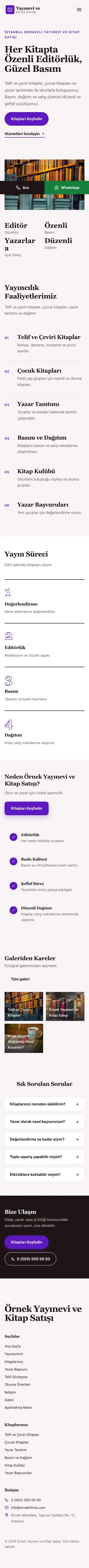 Dergi Editoryal Bordo Mor – Yayınevi ve Kitap Satışı Web Sitesi mobil görünümü