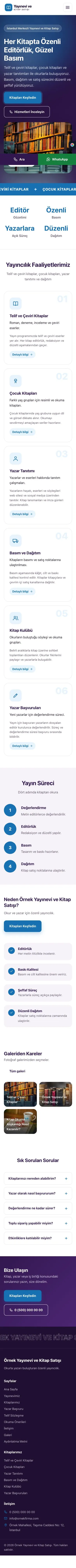 Hareketli Mor Mavi – Yayınevi ve Kitap Satışı Web Sitesi mobil görünümü
