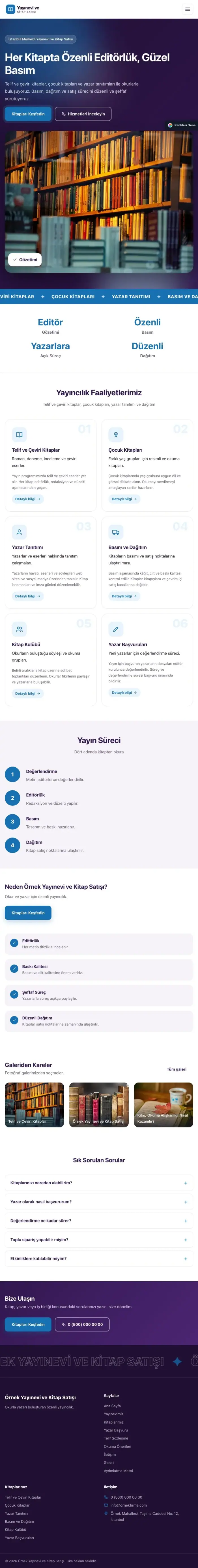 Hareketli Mor Mavi – Yayınevi ve Kitap Satışı Web Sitesi tablet görünümü