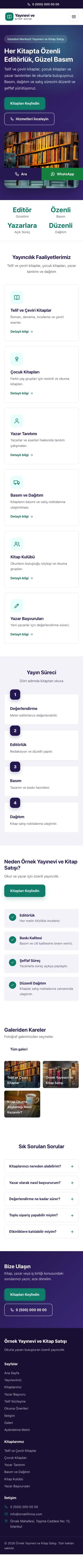 Klasik Mor Turkuaz – Yayınevi ve Kitap Satışı Web Sitesi mobil görünümü