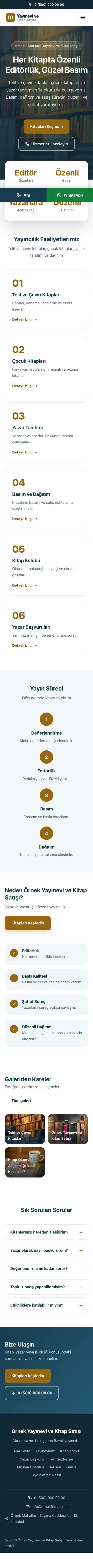 Merkez Mavi Turuncu – Yayınevi ve Kitap Satışı Web Sitesi mobil görünümü