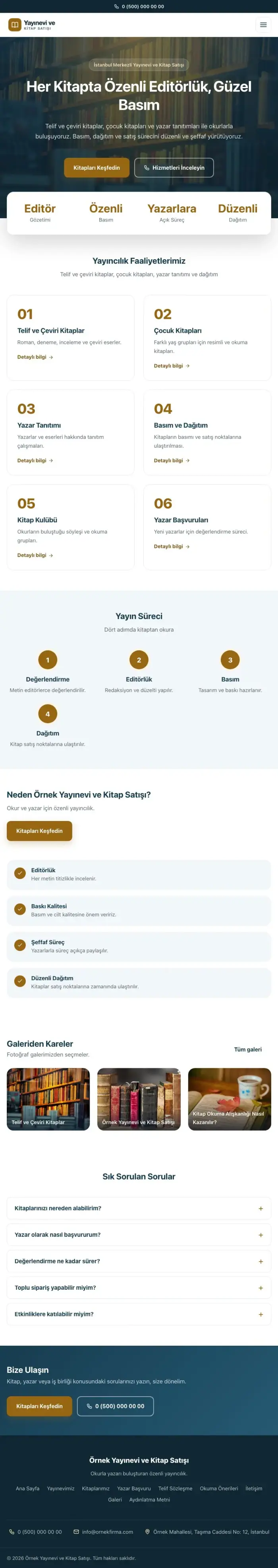 Merkez Mavi Turuncu – Yayınevi ve Kitap Satışı Web Sitesi tablet görünümü