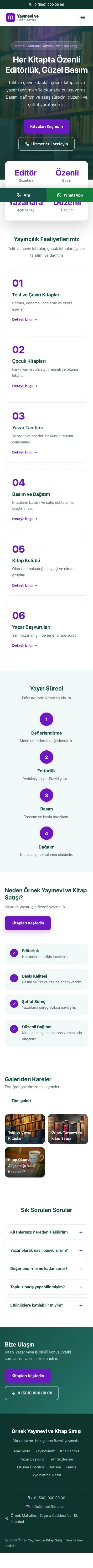 Merkez Petrol Mor – Yayınevi ve Kitap Satışı Web Sitesi mobil görünümü