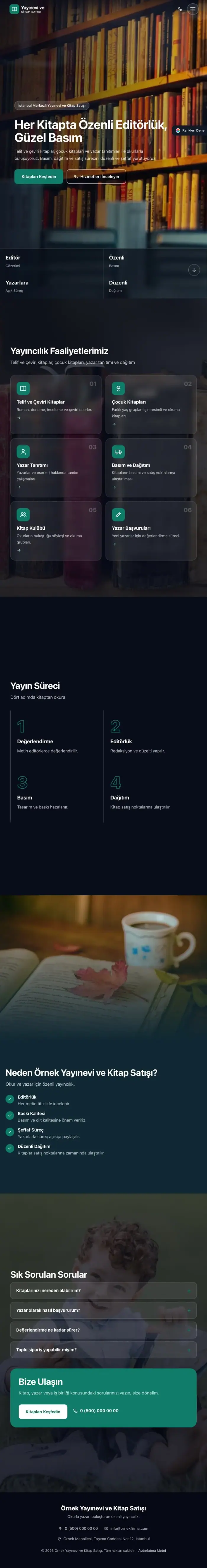 Tam Ekran Mavi Turkuaz – Yayınevi ve Kitap Satışı Web Sitesi tablet görünümü
