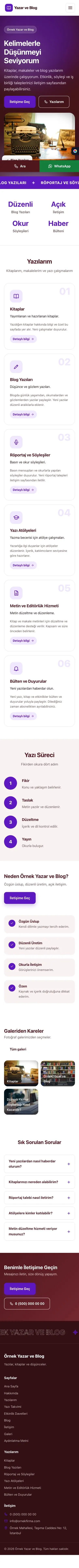 Hareketli Bordo Mor – Yazar ve Blog Web Sitesi mobil görünümü