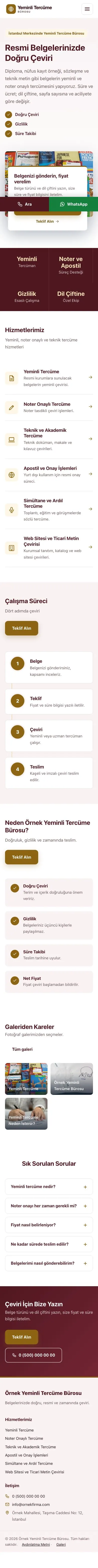 Bölünmüş Bordo Amber – Yeminli Tercüme Bürosu Web Sitesi mobil görünümü