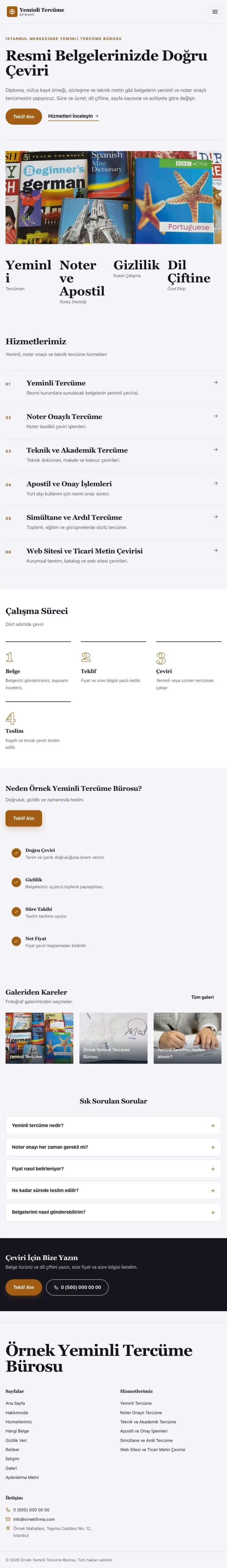 Dergi Editoryal Lacivert Turuncu – Yeminli Tercüme Bürosu Web Sitesi tablet görünümü
