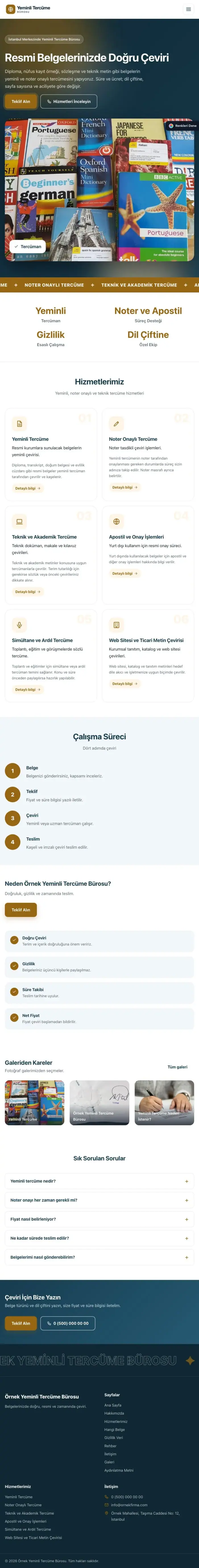 Hareketli Mavi Turuncu – Yeminli Tercüme Bürosu Web Sitesi tablet görünümü