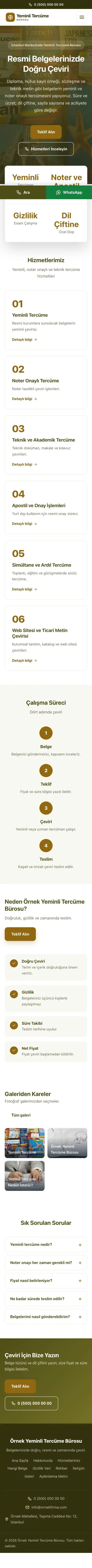 Merkez Zeytin Amber – Yeminli Tercüme Bürosu Web Sitesi mobil görünümü