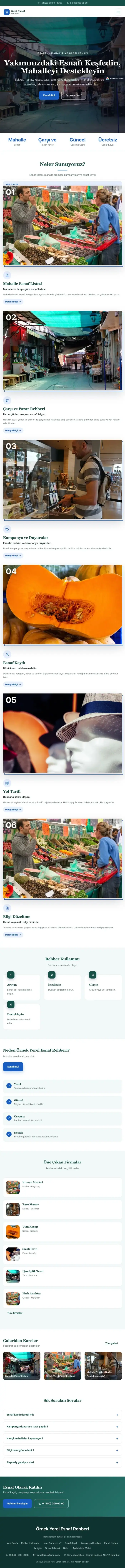 Zigzag Petrol Mavi – Yerel Esnaf Rehberi Web Sitesi tablet görünümü