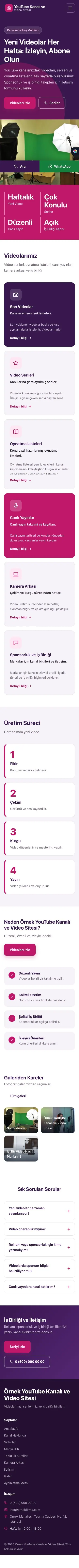 Blok Mor Pembe – YouTube Kanalı ve Video Sitesi Web Sitesi mobil görünümü