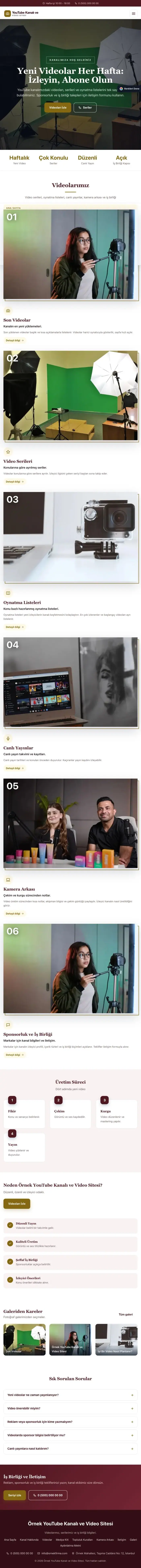 Zigzag Bordo Amber – YouTube Kanalı ve Video Sitesi Web Sitesi tablet görünümü